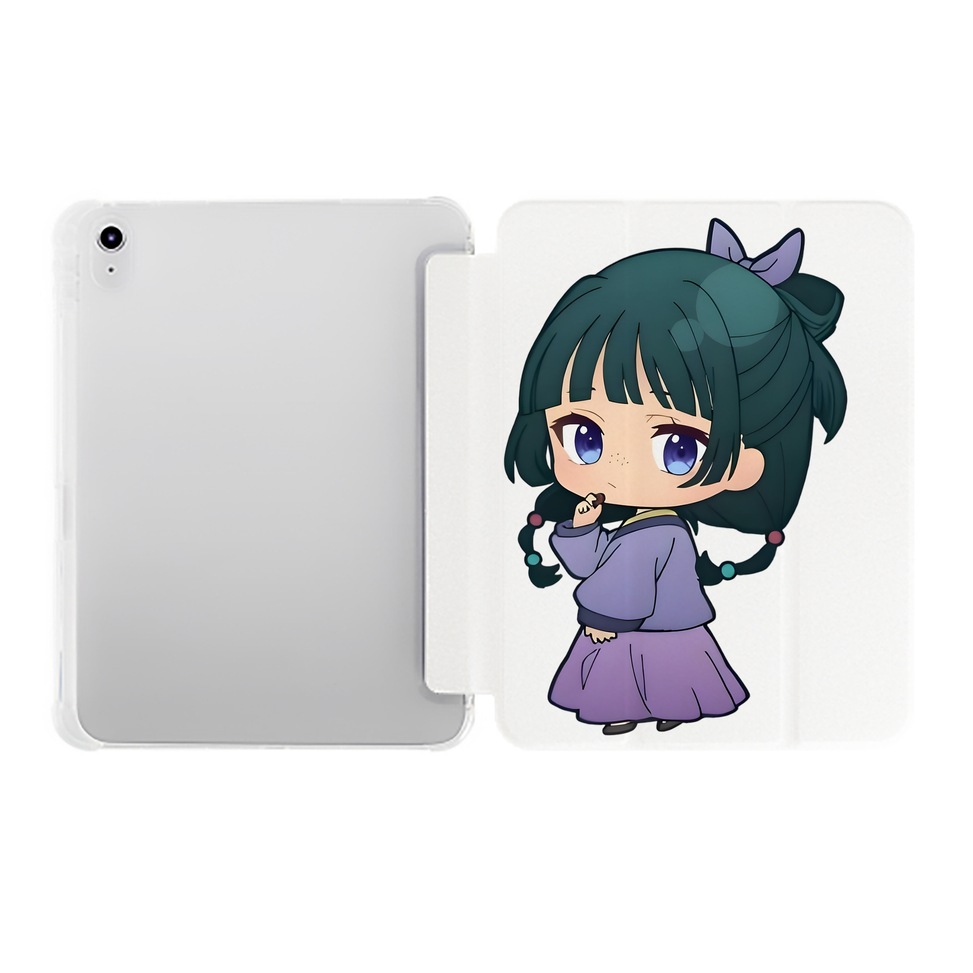 （画像用） 薬屋のひとりごと The Apothecary Diaries IPad ケース ペン収納付き 三つ折りスタンド PUレザー×シリコン 対応機種9.5/10.5/10.9インチ